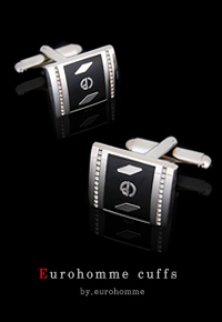 eurohomme No.CS91 silver P cuffs